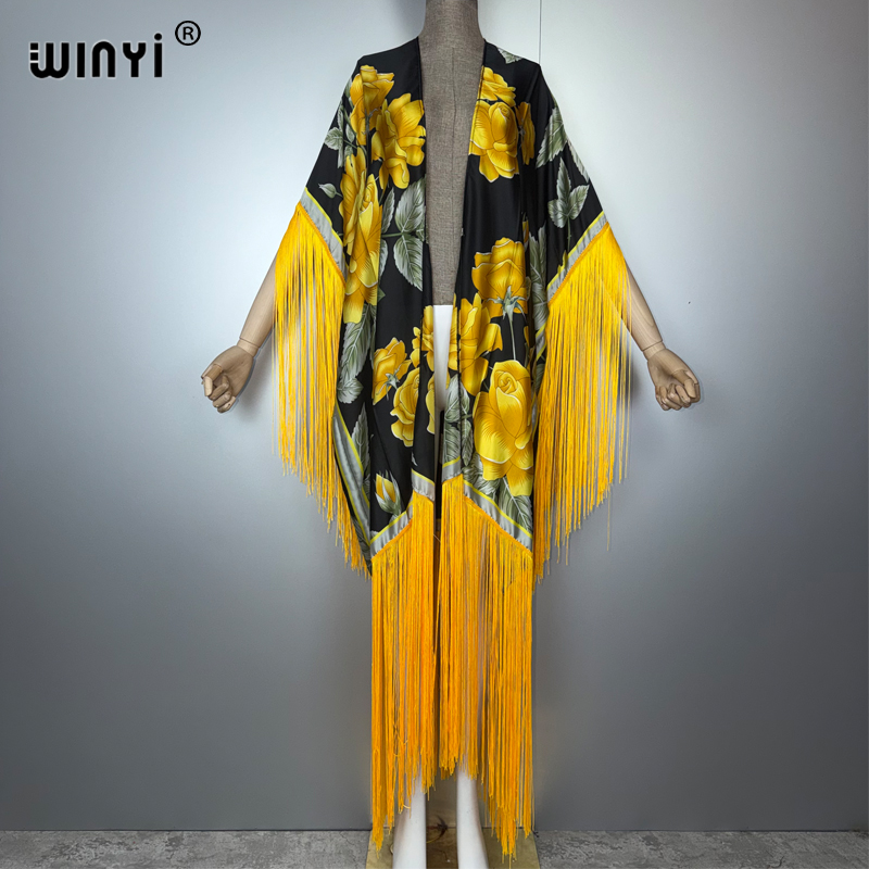 Cover Up Kaftan - WINYI Afrika kimono cover-ups Bohemen print