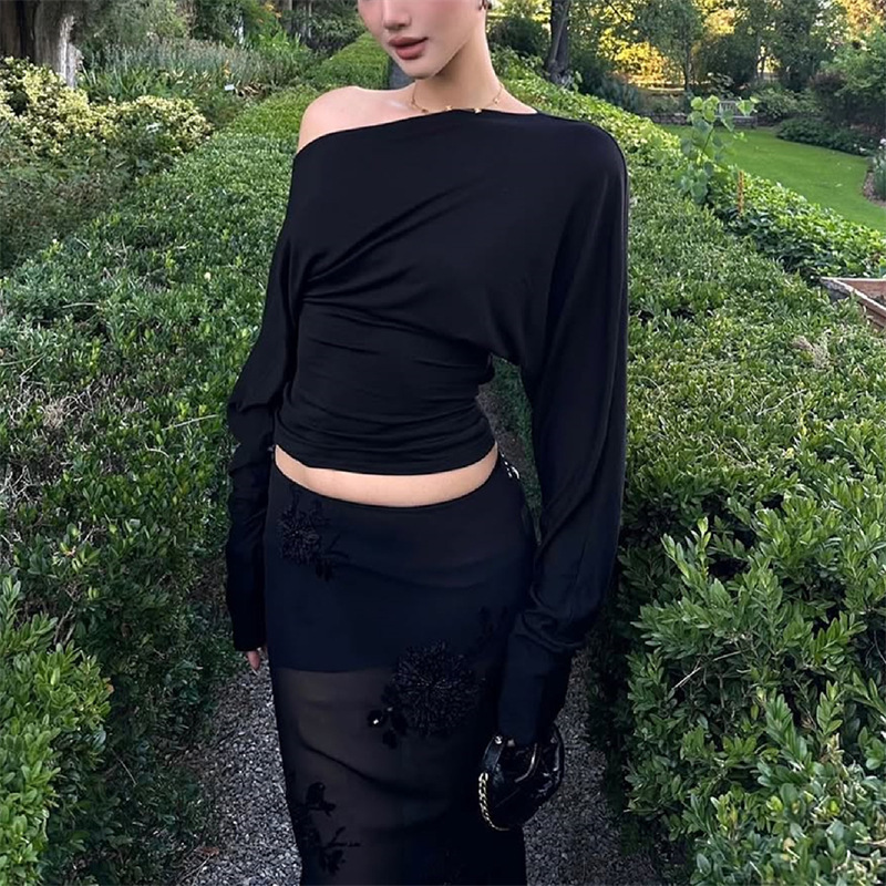 2026 Dames One Shoulder Top La - Blouse Off Shoulder recensie en prijs