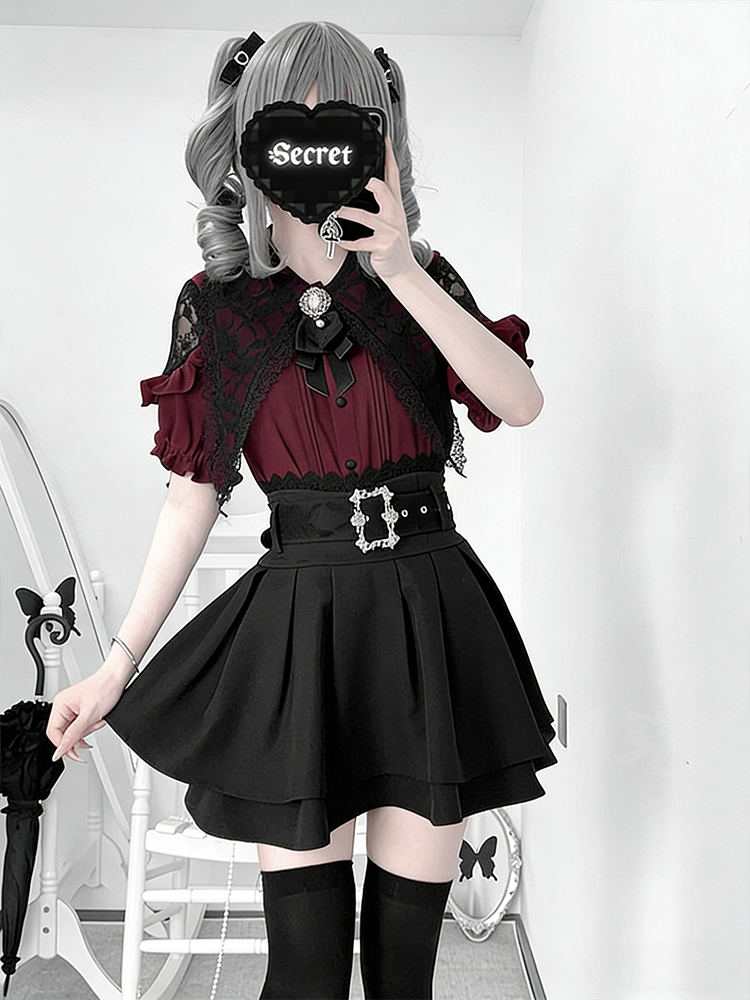 Gothic-stijl shirt met blote s - Blouse Off Shoulder recensie en prijs
